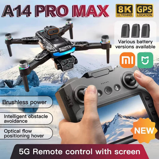 xiaomi mijia A14 ProMax Drone 8K HD Camera Quadcopter with Screen Remote Control 5G WIFI Aerial Photography Brushless RC Dron Techelectronicx