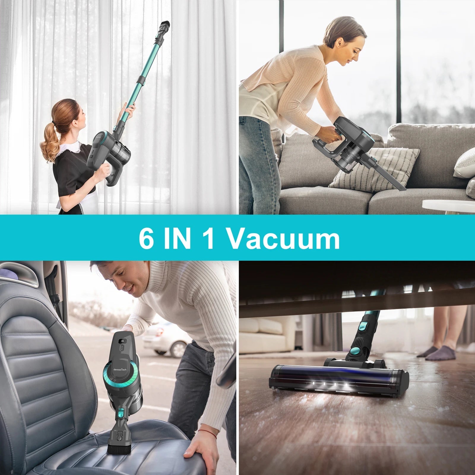 YISORA N300 Cordless Upright Vacuum Cleaner, 20Kpa Ultra Lightweight Stick Vacuum for Carpet, Hard Floor, Car, Pet Hair Techelectronicx