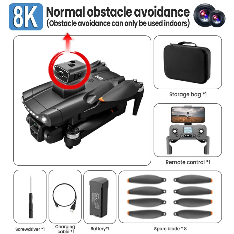 Xiaomi Mijia V198GPS Drone 4K Profesional FPV Brushless Laser obstacle avoidance Aerial Optical Foldable Quadcopter Mini 8K Dron Techelectronicx