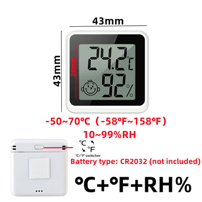 Mini LCD Digital Thermometer Hygrometer Indoor Room Temperature Humidity Meter Sensor Gauge Weather Station Techelectronicx