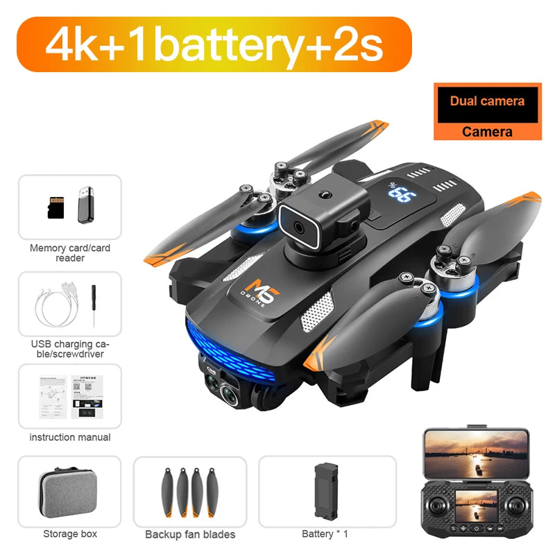 Xiaomi Mijia M6 Drone 8K Pro with 5G WIFI FPV 4K HD Camera Screen Remote Control for Professional Aerial Shots RC Children's Toy Techelectronicx