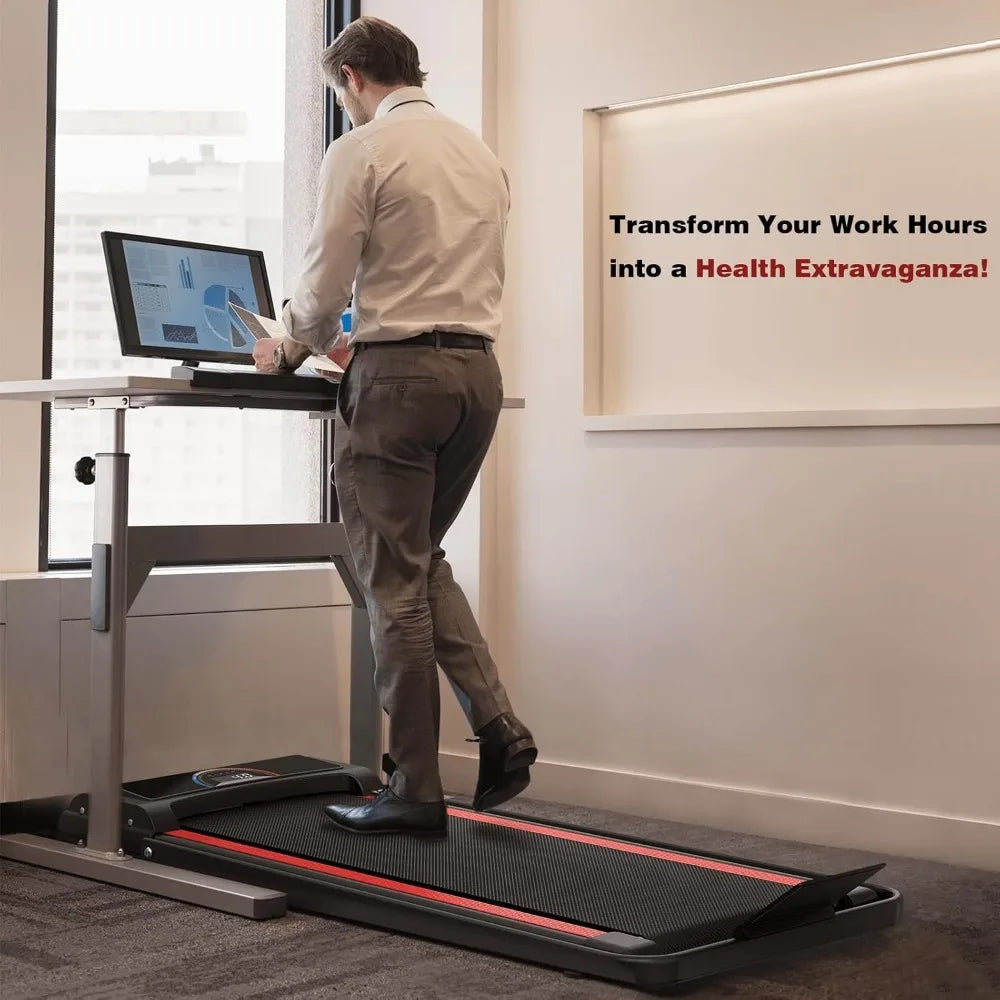 Portable Under Desk Treadmill with 2.5 HP, 265 lbs Capacity, Suitable for Home and Office Use, Easy Installation TechElect