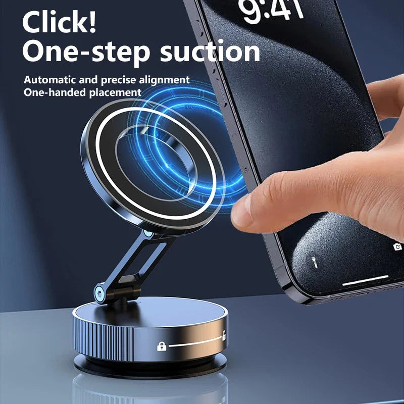 Xiaomi Super Strong Magnetic Phone Holder Foldable Design 360° Adjustable Vacuum Car Mount For Car Desk Bathroom Phone Holder Techelectronicx