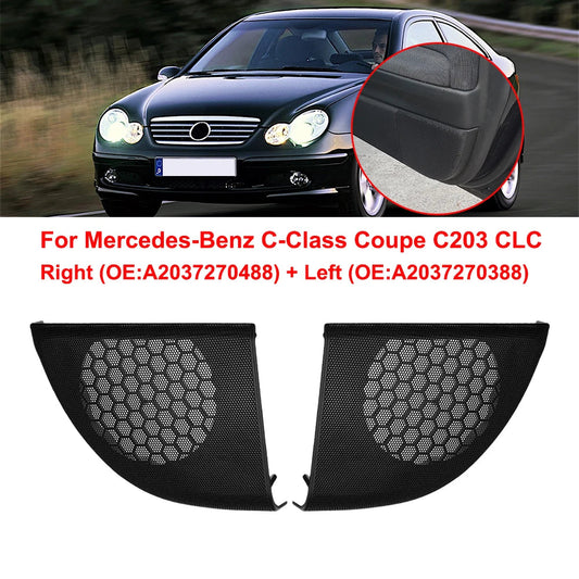 1 Pair Car Front Door Speaker Cover Trim Speaker Grille for Mercedes Benz CLC Class Coupe C203 2008-2011 A2037270388 Techelectronicx
