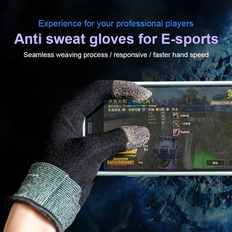 1/3/5SETS Thumb Sleeve Gloves Sweat Proof Sensitive Accessories For Gamer Touch Screen Fingertips Gloves Cover Breathable Techelectronicx