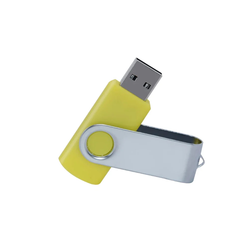флешка usb 32GB Flash Drive 16 Giga Memory Stick Metal Jump Drive Swivel Pendrive Portable 64 128 GB cle usb 2.0 Pen Drives Techelectronicx