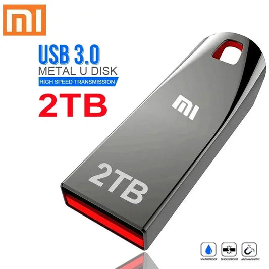 2TB Metal Usb 3.0 Flash Drives High Speed Pendrive 1TB 512GB Usb Drive Portable SSD Memoria Usb Flash Disk TYPE-C Adapter Techelectronicx
