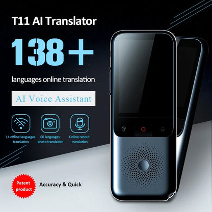 T11 Portable Audio Translator 138 Language Smart Translator Offline In Real Time Smart Voice AI Voice Photo Translator T10Pro TechElect