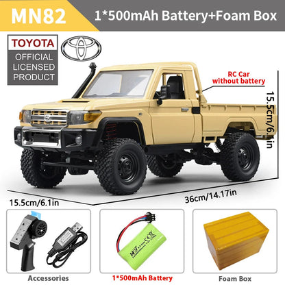 ZWN MN82 MN82S LC79 1/12 Full Scale RC Pickup Short Truck 4WD Remote Control Climbing Off-road Car Toys for Kids Christmas Gifts Techelectronicx