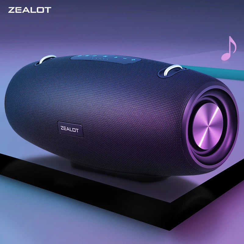 ZEALOT-S67 Bluetooth Speaker 60W Output Power Bluetooth Speaker with Excellent Bass Performace Hifi Portable Boombox Techelectronicx