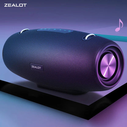 ZEALOT-S67 Bluetooth Speaker 60W Output Power Bluetooth Speaker with Excellent Bass Performace Hifi Portable Boombox Techelectronicx