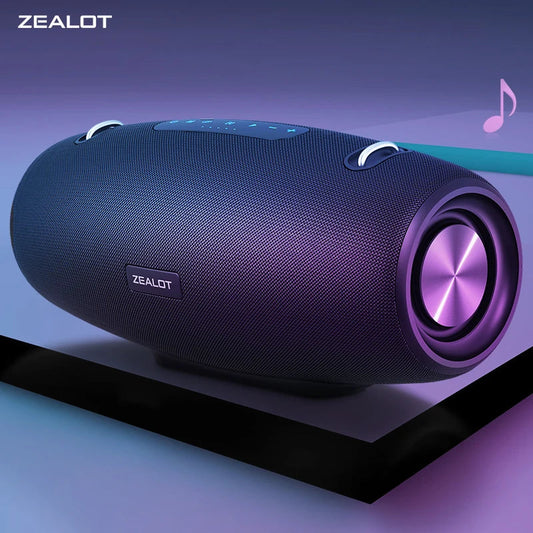 ZEALOT-S67 Bluetooth Speaker 60W Output Power Bluetooth Speaker with Excellent Bass Performace Hifi Portable Boombox Techelectronicx
