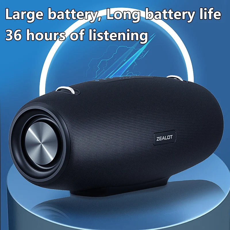 Zealot S67 Wireless Speaker WithShoulder Strap,Outdoor,Waterproof,Portable Speaker with Loud Stero and Booming Bass,40H Playtime Techelectronicx