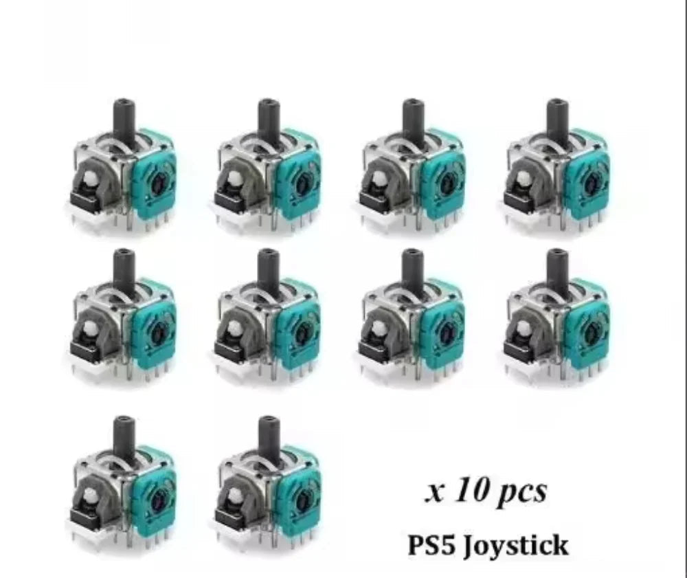 10pcs 3D Analog Joystick for PS4 Sensor Module Thumb Stick Replacement Parts for PS5 Gamepad Controller Accessory Repair parts Techelectronicx