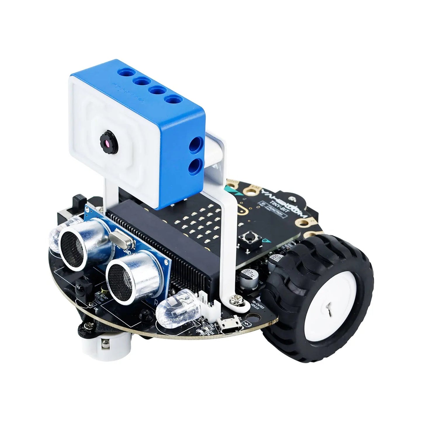 Yahboom Tiny:bit Plus Microbit Robot Car With ESP32 WiFi Camera Module Support APP FPV Control Programmable Toy Kids Coding TechElect