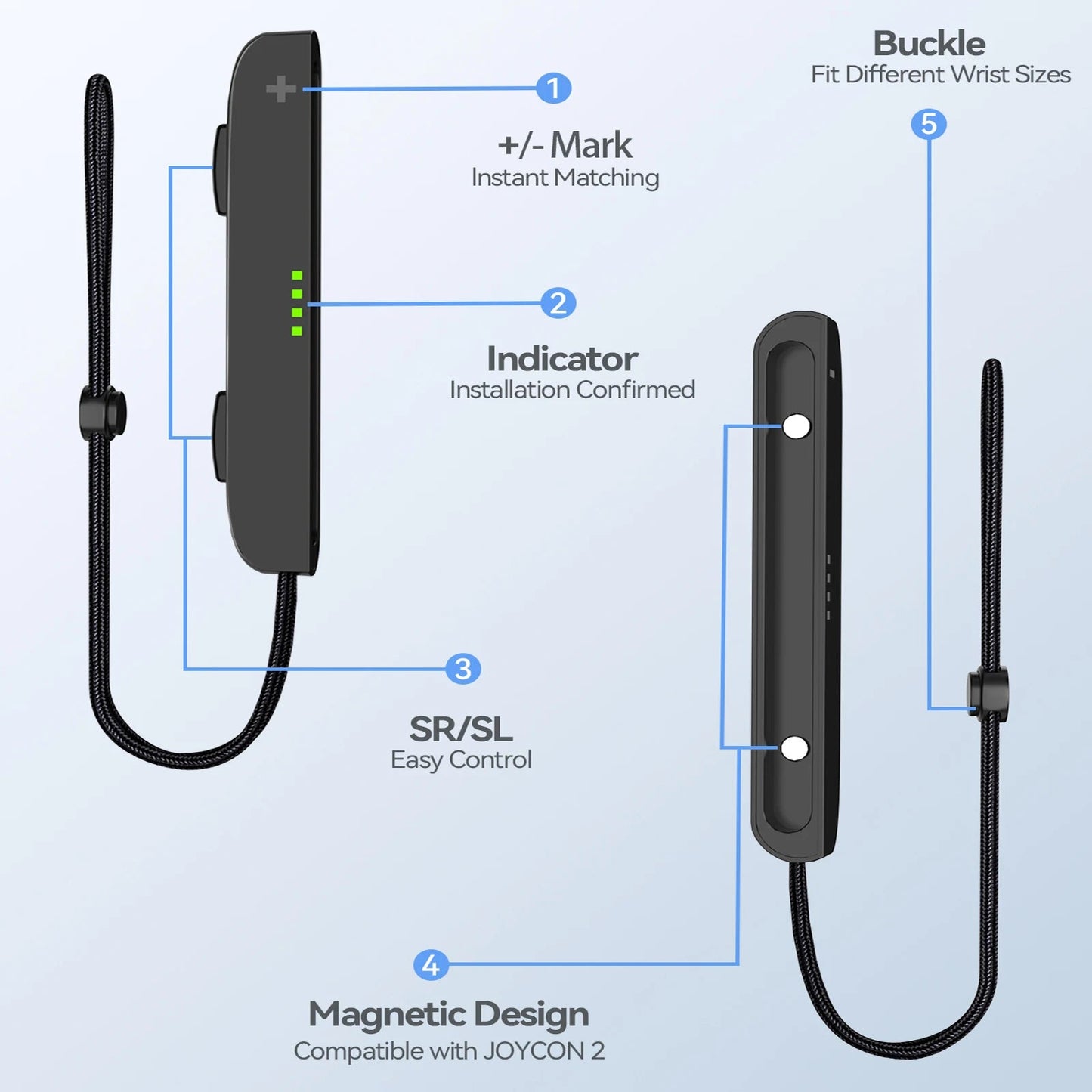 Wrist Straps for N-SWITCH 2 Controller wrist Lanyard for Switch joy-Con 2 Replacement Parts Accessories for Swirch2 wrist straps Techelectronicx