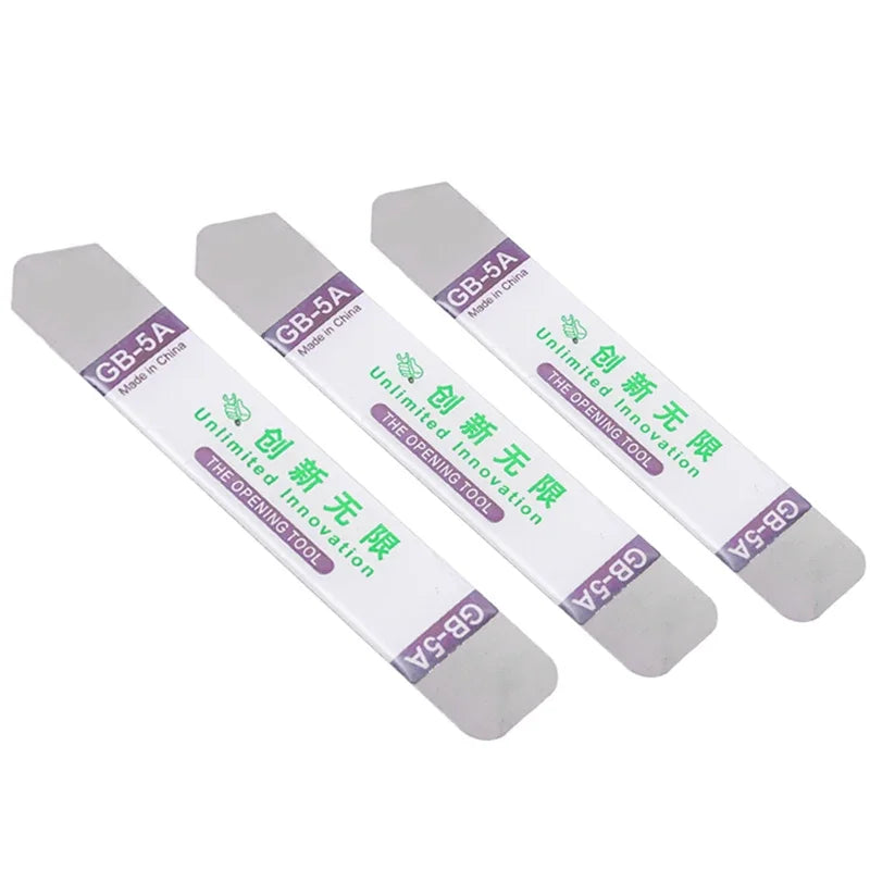 1-6Pcs Stainless Steel Blade Soft Thin Pry Spudger Cell Phone Tablet Screen Battery Opening Tools for Samsung iPhone iPad Opener Techelectronicx