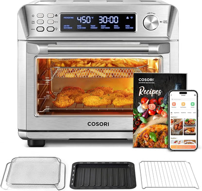 COSORI Air Fryer Toaster Oven Combo, Smart 12-in-1 Airfryer Sous Vide Convection Oven Countertop, Bake, Roast, Reheat, Broil, De TechElect