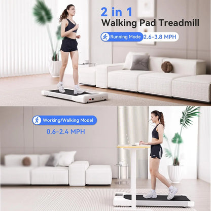 Walking Pad Treadmill, Smart Under Desk Treadmill, Portable Treadmill for Office, Mini Treadmill Under Desk, Walking Treadmill w TechElect