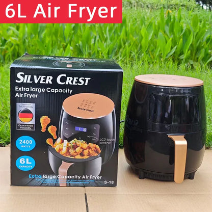 SilverCrest Airfryer Automatic Air Fryer Large Capacity Electric Fryer Chip Machine Smart Touch TechElect
