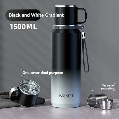 1.5L Thermos water bottle Stainless Steels Vacuum Flask Hot Coffee tea Water Heat Preservation Bottles Cold Tumbler drinkware TechElect
