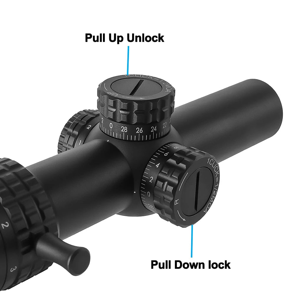 1-5X24 Tactical Optical Rifle Scope Red and Green Illuminated Reticle Hunting Scopes Compact Scope Ar15 Sight Techelectronicx