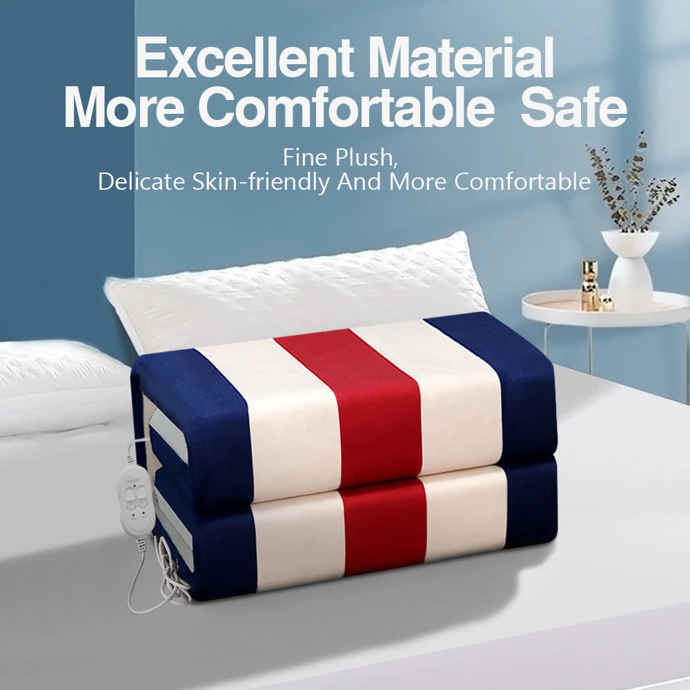 110V 220V Electric Blanket Thicker Heaters Home Bed Sheet Thermal Mat Heating Mattress Winter Thermostat Double Body Warmer Pads TechElect
