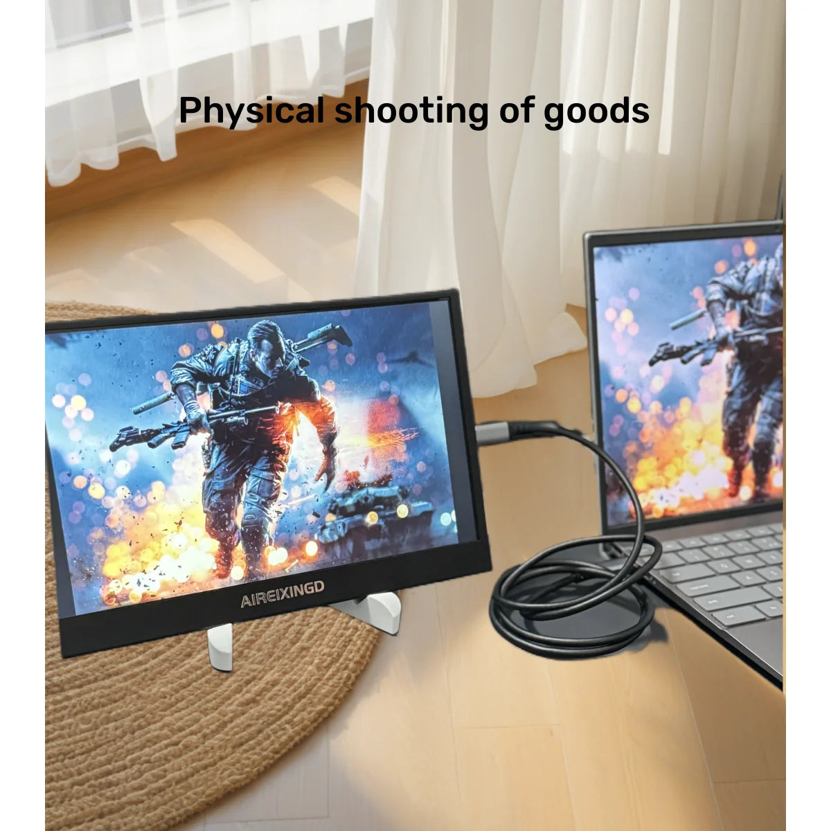 11.6 inch Portable monitor 1366X768 lcd display TFT gaming monitor for pc Raspberry Pi Laptop PS4 Xbox360 switch HDMI-Compatible Techelectronicx
