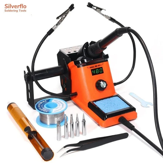 YIHUA 926LED-III Digital Electric Soldering Iron Kit with Helping Hands 960I Adjustable Temperature Portable Soldering Station Techelectronicx
