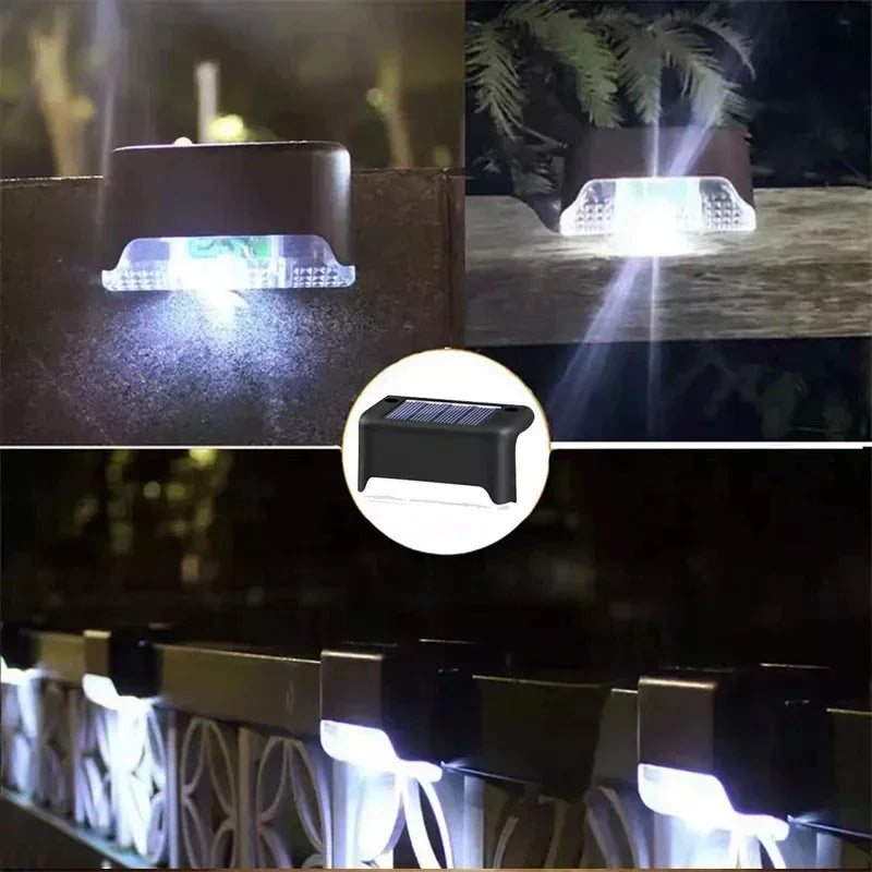 1-12 Pack Solar Deck Lights Outdoor Step Lights Waterproof Led Solar Lamp for Railing Stairs Step Fence Yard Patio and Pathway Techelectronicx
