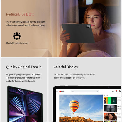 10.1 Inch 5G Android Tablet with 4G LTE Dual SIM Dual Cameras Octa Core 8GB 256GB ROM Wi-Fi Bluetooth - Google Tablet PC Techelectronicx