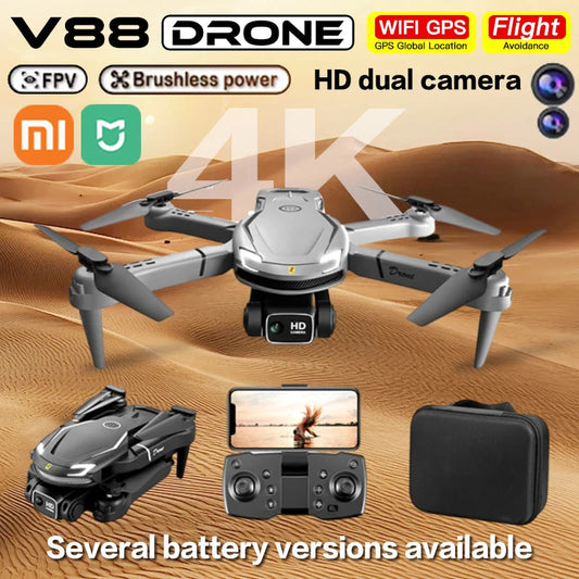 XIAOMI MIJIA 2025 NEW V88 Drone 8K GPS Professional HD Aerial Photography Dual Camera Folding Remote Control Aircraft Quadcopter Techelectronicx