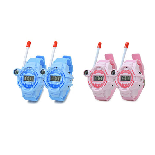 1 Pair Electronic Walkie Talkie Watch Interactive Two-Way Radio Walky Talky Spying Gadgets Birthday Gift for Boys Girls Techelectronicx