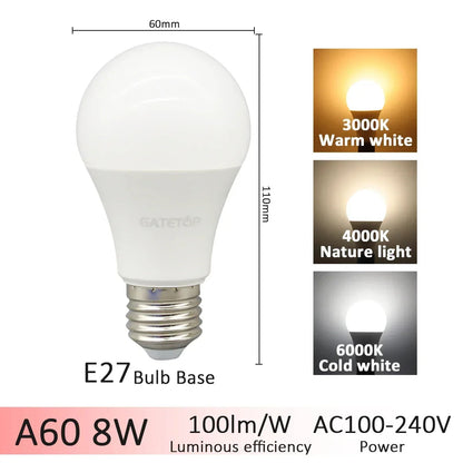 1-20pcs LED 3 Color Adjusted 3CCT（3000K 4000K 6000K）Bulb AC110V 220V E27 B22 Base Light Bulb  Memory Function Color Temp Reset Techelectronicx