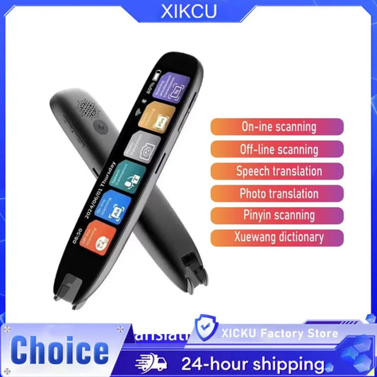 XIKCU S65 Pro Smart Voice Translator 142 Languages WIFI Scan Translation Pen Scanning Translation Pen For Business Travel Abroad TechElect