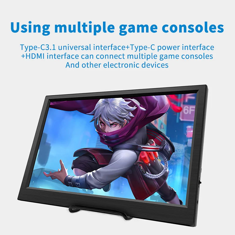11.6 Inch Portable Monitor HDMI-Compatible Laptop second screen Gaming Extended Display For Switch/PS4/Xbox/Raspberry Pi Techelectronicx