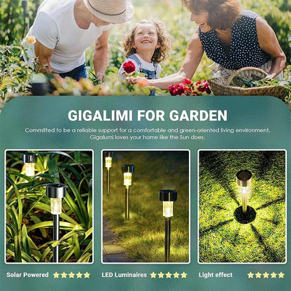 10Pack Solar Outdoor Lights Garden Lantern Solar Powered Lamp Waterproof Landscape Lighting Pathway Yard Lawn Garden Decoration Techelectronicx