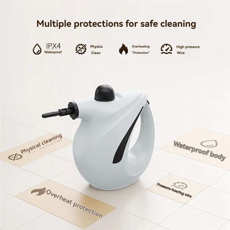 【FUXQ】Pressurized Steam Cleaner For Home Portable Handheld High Temperature Steam For Couch Clothes Car Seats Kitchen Techelectronicx