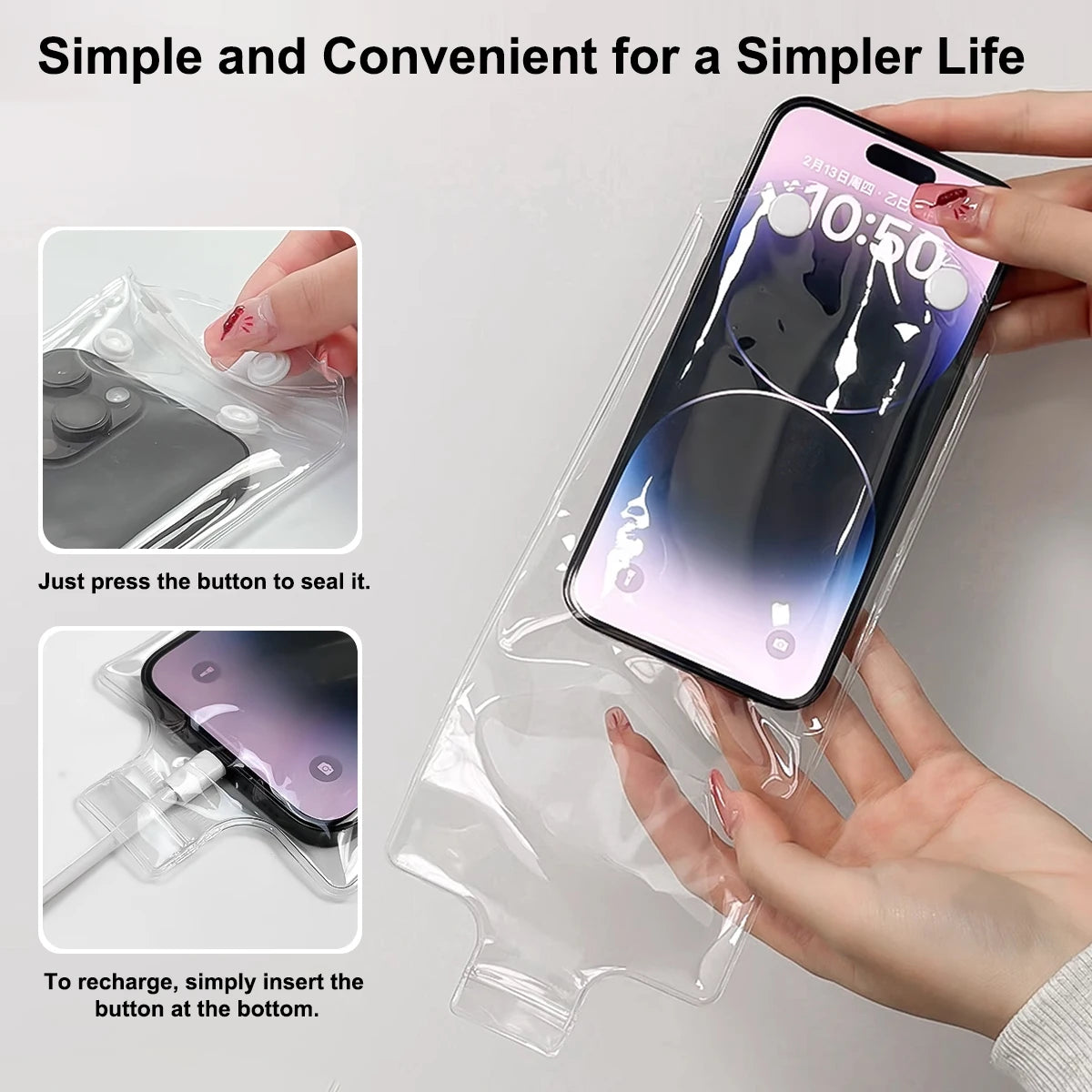 1/3/5Pcs Waterproof Phone Cover Transparent Case for Rider Motocycle Rainproof Phone Pouch Dry Bag Touchable Screen for Charging TechElect