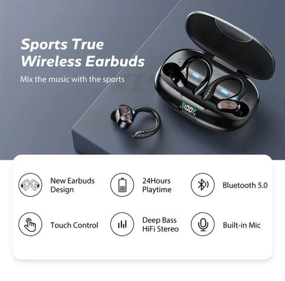 Xiaomi Redmi S730 TWS Wireless Bluetooth Earbuds Ear Hook Headphone Hifi Stereo Sound Earphones Sports Gaming Headset with Mic Techelectronicx