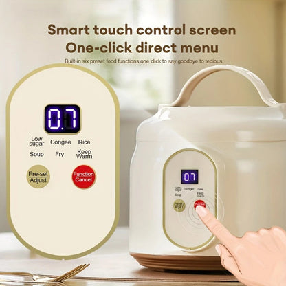 1.8L Electric Rice Cooker Portable MultiCooker Household Rice Pot Non-Stick Smart Low Sugar Cooking Machine for Kitchen and Home Techelectronicx