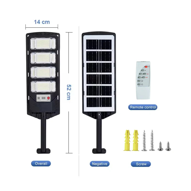 100000LM 2000W/1500W/1000W Solar Led Light Outdoor Powerful Outdoor Motion Sensor Solar Lamp Waterproof Garden Street Lamp TechElect