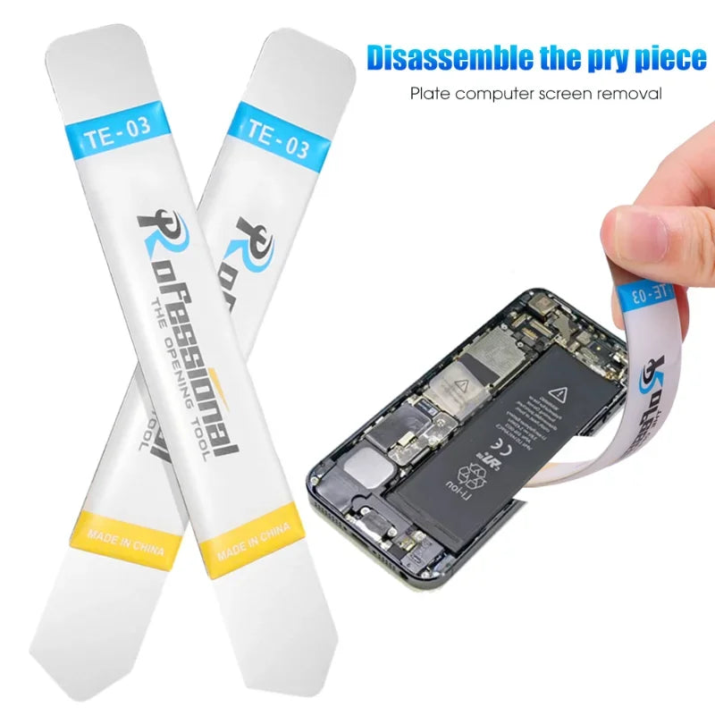 1-6Pcs Stainless Steel Blade Soft Thin Pry Spudger Cell Phone Tablet Screen Battery Opening Tools for Samsung iPhone iPad Opener Techelectronicx