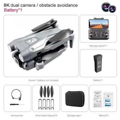 Z908 Pro Max Drone - 8K HD Dual Camera, Brushless, Obstacle Avoidance, 9000M Range, Foldable Quadcopter TechElect