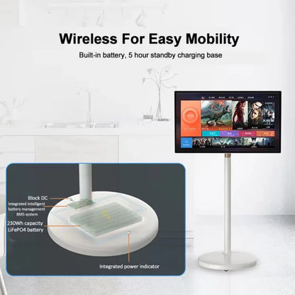 27 32 Inch Private Capacitive Touch Moving Standby Smart Television Monitor 1080p Portable Touch Screen Rotating Lcd Smart Tv Techelectronicx