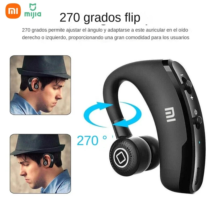 XIAOMI V9 Bluetooth Single Ear Sports Hanging Earphones with Microphone HD Music Business Touch Control Earphones Techelectronicx