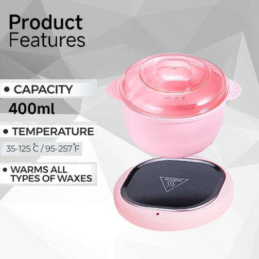 0 Metal Foldable Wax Heater Machine for Depilation Professional Home Appliance SPA Paraffin Pot Depilatory Shaving Wax Heater TechElect