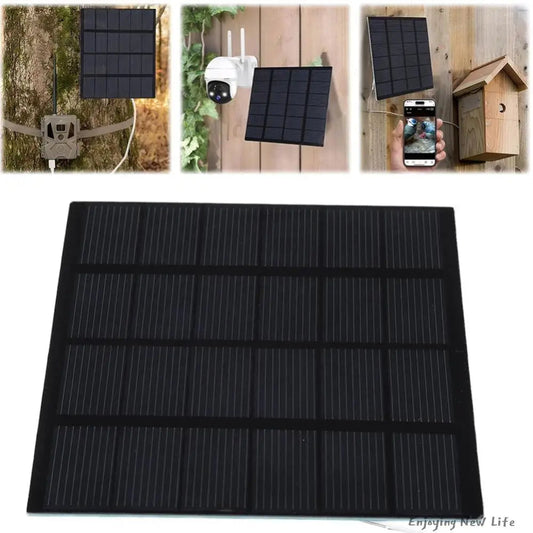 1.5W 6V Solar Panel Portable Solar Battery Charger Waterproof Mini Solar Charger Solar Charging Panel for Fans Outdoor Lamp Pump TechElect