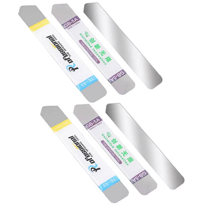 1-6Pcs Stainless Steel Blade Soft Thin Pry Spudger Cell Phone Tablet Screen Battery Opening Tools for Samsung iPhone iPad Opener Techelectronicx