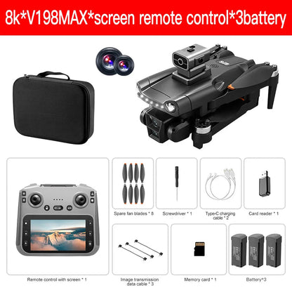 Xiaomi Mijia V198GPS MAX Drone 8K Professional Brushless Motor Laser Obstacle Avoidance Foldable Quadcopter Aerial Optical RCToy Techelectronicx
